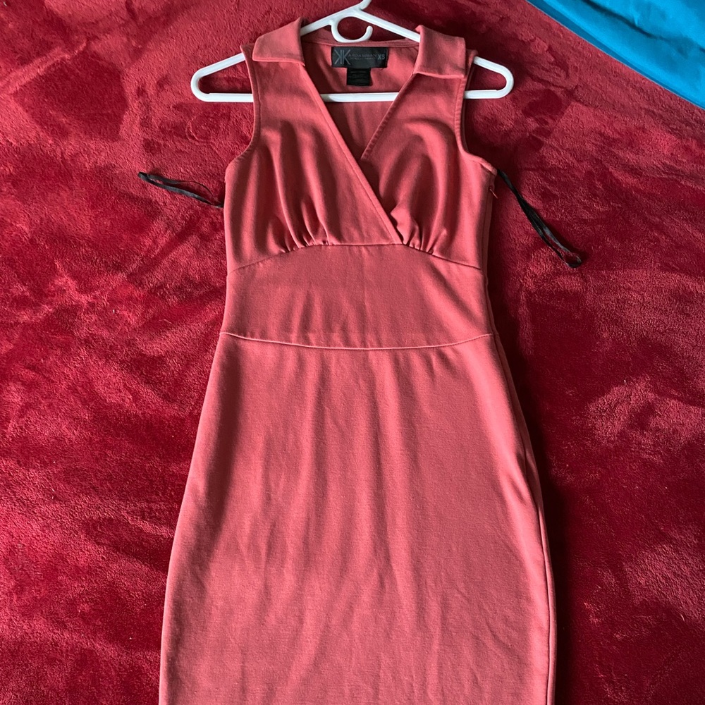 Rose pink Kim kardashean XS dress.